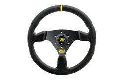 Volante Sportivo OMP Targa 330 Mm | 3 Raggi, Pelle Nera, Pulsante Clacson