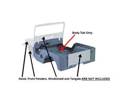 OMIX-ADA Body Tubs for 1949-1953 WILLYS - 12002.07