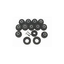 Prothane Body Mount Bushing Kit - 22-Piece Set For 80-86 Jeep CJ5/CJ7 (Black)