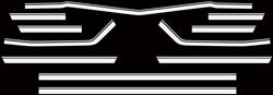 RESTOPARTS® Manufactured Body Stripe Decals for 1968 CHEVELLE - 3934118