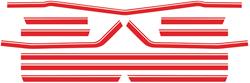 RESTOPARTS® Manufactured Body Stripe Decals for 1969 EL CAMINO - 3950085