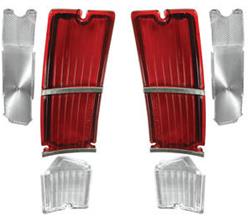 RESTOPARTS® Manufactured Taillight Lenses for 1966 EL CAMINO - 566825