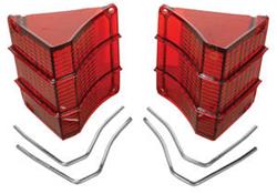 RESTOPARTS® Manufactured Taillight Lenses for 1967 EL CAMINO - 95EC67