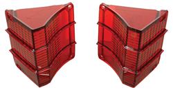 RESTOPARTS® Manufactured Taillight Lenses for 1967 EL CAMINO - 95EC67A