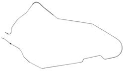 RESTOPARTS Supplied Brake Lines, Direct Fit AIN6701-SS