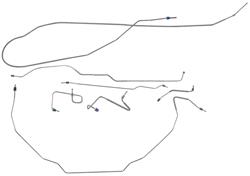 RESTOPARTS Supplied Brake Lines, Direct Fit BR01328OM