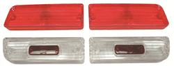 RESTOPARTS® Supplied Taillight Lenses for 1964 CHEVELLE - C21998