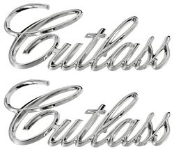 RESTOPARTS® Manufactured Emblems for 1971-1977 CUTLASS SUPREME, CUTLASS, 1971 442 - C230023