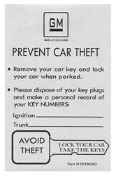 RESTOPARTS Supplied Keys C240495