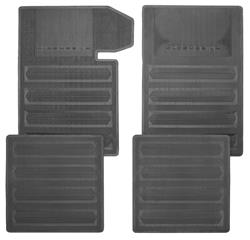 RESTOPARTS® Supplied Heavy-Duty Reproduction Rubber Floor Mats for 1964-1967 442, CUTLASS, 1967 CUTLASS SUPREME - C240722