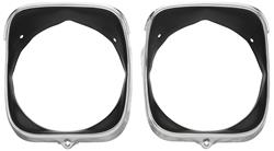 RESTOPARTS® Manufactured Headlight Bezels for 1969 CHEVELLE, EL CAMINO - C980318