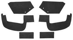 RESTOPARTS® Supplied Fenderwell Shields for 1957-1958 ELDORADO, SERIES 60 FLEETWOOD, SERIES 62 - CE07254