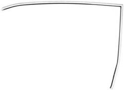 RESTOPARTS Supplied Window Trim Moldings CE13332-LH