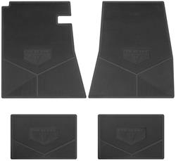 RESTOPARTS® Supplied Heavy-Duty Reproduction Rubber Floor Mats CH31058-BK