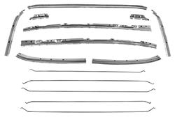 RESTOPARTS® Supplied Inner Roof Brace Kits for 1968-1969 GTO, LEMANS, TEMPEST - G240716