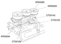 RESTOPARTS Supplied Throttle Linkage KR00094