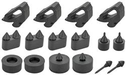 RESTOPARTS® Manufactured Rubber Bumper and Stopper Kits for 1980-1983 MALIBU, 1980-1988 MONTE CARLO, 1980-1987 REGAL - RBK080
