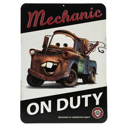 Tow Mater Mechanic Sign 90160777