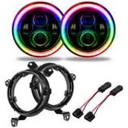 Oracle 7 in. High-Powered LED Headlights for 2020-2024 GLADIATOR, 2018-2024 WRANGLER - 5769J-334