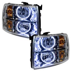 Oracle SMD Pre-Assembled Halo Headlights for 2007-2014 SILVERADO 3500 HD, SILVERADO 2500 HD, 2007-2013 SILVERADO 1500 - 7007-001