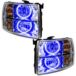 Oracle SMD Pre-Assembled Halo Headlights for 2007-2014 SILVERADO 3500 HD, SILVERADO 2500 HD, 2007-2013 SILVERADO 1500 - 7007-002