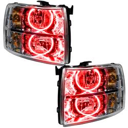 Oracle SMD Pre-Assembled Halo Headlights for 2007-2014 SILVERADO 3500 HD, SILVERADO 2500 HD, 2007-2013 SILVERADO 1500 - 7007-003