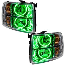 Oracle SMD Pre-Assembled Halo Headlights for 2007-2014 SILVERADO 3500 HD, SILVERADO 2500 HD, 2007-2013 SILVERADO 1500 - 7007-004