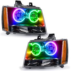 Oracle ColorSHIFT Halo Headlights for 2007-2014 TAHOE - 7010-334