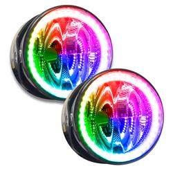 Oracle ColorSHIFT Pre-Assembled Halo Fog Lights for 2003-2005 NAVIGATOR - 7084-333