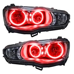 Oracle SMD Pre-Assembled Halo Headlights for 2008-2017 LANCER - 7087-003