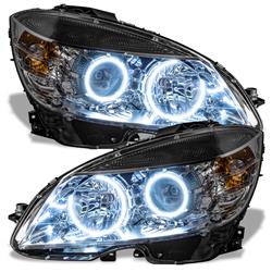 Oracle SMD Pre-Assembled Halo Headlights for 2008-2011 C300, C350, C63 AMG - 7115-001