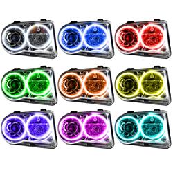 Oracle ColorSHIFT Halo Headlights for 2005-2019 300 - 7163-334