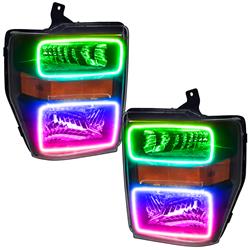 Oracle ColorSHIFT Halo Headlights for 2008-2010 F-250 SUPER DUTY, F-350 SUPER DUTY - 7190-504