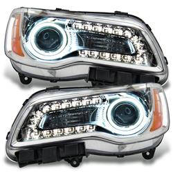 Oracle SMD Pre-Assembled Halo Headlights for 2011-2014 300 - 7728-001