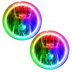 Oracle ColorSHIFT Halo Headlights for 2014-2015 SIERRA 1500, SIERRA 2500 HD, SIERRA 3500 HD - 8155-333