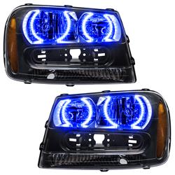 Oracle SMD Pre-Assembled Halo Headlights for 2002-2009 TRAILBLAZER, 2002-2006 TRAILBLAZER EXT - 8168-002