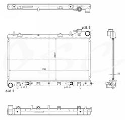 OSC Automotive Radiators for 2006-2008 FORESTER - 13021