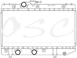 OSC Automotive Radiators for 1992-1995 PASEO, 1991-1994 TERCEL - 1381