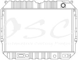 OSC Automotive Radiators for 1992-1996 E-350 ECONOLINE, E-350 ECONOLINE CLUB WAGON, 1996 ECONOLINE SUPER DUTY - 1448
