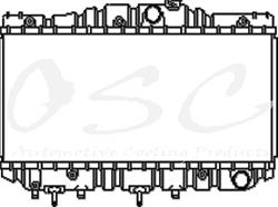 OSC Automotive Radiators for 1983-1986 CAMRY, 1986 CELICA - 932