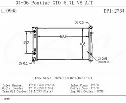 OSC Automotive Radiators for 2004 GTO - 2754