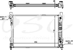 OSC Automotive Radiators for 2003-2010 CAYENNE, 2007-2015 Q7, 2004-2010 TOUAREG - 2756