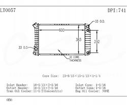 OSC Automotive Radiators 741