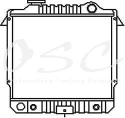 OSC Automotive Radiators for 1984-1996 CHEROKEE, 1986-1992 COMANCHE, 1984-1987 WAGONEER - 871