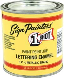 1 Shot Lettering Enamel 0.5 Pint Gloss Gold 111L-HP