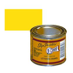 1 Shot Lettering Enamel 0.5 pint Gloss Yellow 132L-HP