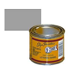 1 Shot Lettering Enamel 0.5 pint Gloss Gray/Silver 195L-HP