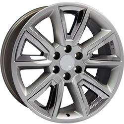 OE Wheels Chevy Tahoe Hyper Black with Chrome Wheels 20x8.5