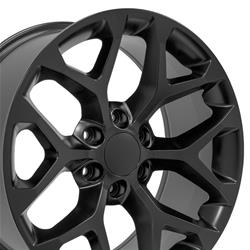 OE Wheels Snowflake Satin Black Wheels 20x9