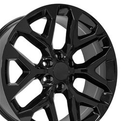 OE Wheels Snowflake Gloss Black Wheels 22x9